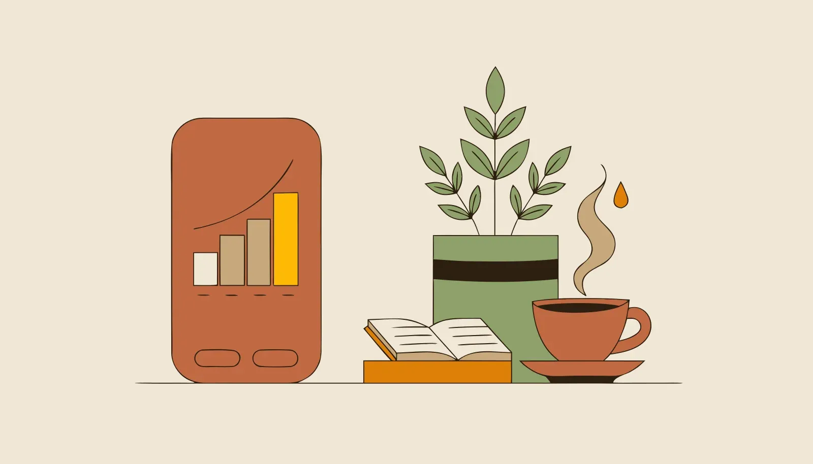 Illustration: Übersicht über wiederkehrende Gäste und Stempel im Treubar-Dashboard